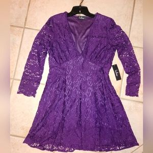 Lace 3/4 sleeve dress